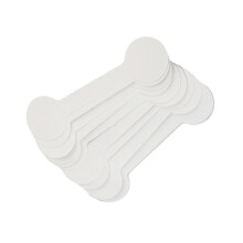 300Pcs Premium White Jewelry Keyring Adhesive Display Hanging Tags