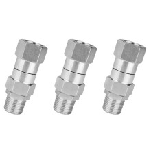 3X High Pressure Washer Swivel Joint 3/8 Inch Pressure Washer Hose Fittings 360 Degree Rotation Connector Car Washing