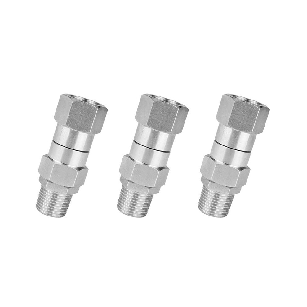 3X High Pressure Washer Swivel Joint 3/8 Inch Pressure Washer Hose Fittings 360 Degree Rotation Connector Car Washing 6032767104596