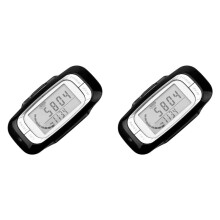 2X PodomèTre pour la Marche, PodomèTre à ÉCran avec Clip et LanièRe Compteur de Pas de Marche Simple PodomèTre 3D PréCis