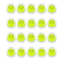 20 Stücke Wasserwaage 10 x 6 mm KreisföRmige Bullseye Wasserwaage für Nivellieren Von Stativteleskopen 10 x 6 mm, Nicht Selbstklebend