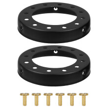 6Pièces Anneaux De Rechange Métal Noir Pour Abat-Jour De Plafond