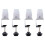 4 Pcs Office Desk Divider Clamp Privacy Screen Clip Holder Bracket Screen Baffle Clamp Partition for Table Clamp -Silver 1