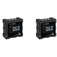 2 Stücke 4 x 90 Grad (0-360 Grad) Digitales Elektronisches Magnetisches Winkel Messgerät Hintergrundbeleuchtung Digital Level Box Winkel Messer