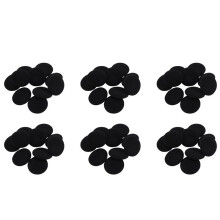 60 Pcs Sponges Protective Measures Soft Black Ear Cover Cushion for Headphone 5cm
