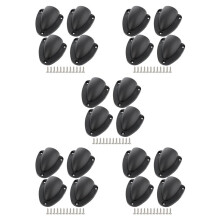 20 PC de Nylon 2,5 Pulgadas Marina Cable de Alambre Cubierta de Ventilación, Clamshell Vent para El , Liso Borde Grosor 1/8 Pulgadas, Alambre