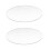2X Transparent 3mm Thick Mirror Acrylic Round Disc Diameter:85mm 1