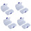 8Pcs 10-Slot Portable Plastic Resistors Electronic Component Case Box 1