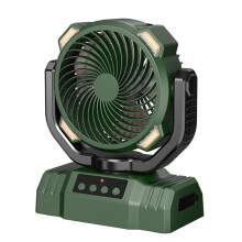 Hanging and Standing Dual-Purpose Camping Fan with Light Large Capacity Long Battery Life Camping Fan Lighting Fan C