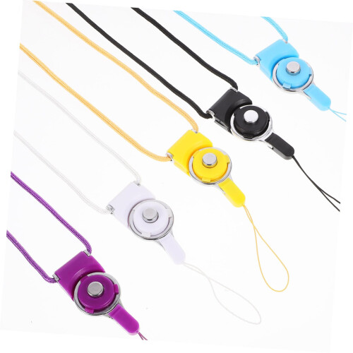 5pcs Phone Lanyard Strap with Quick‑Release Buckle, Hands‑ Adjustable Neck Strap for ID and Camera 1