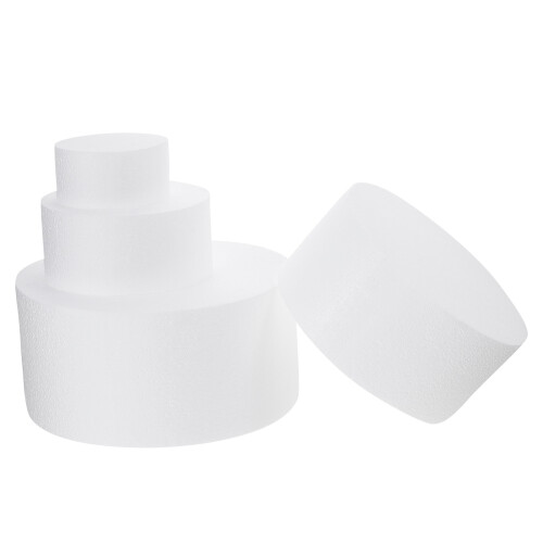 4Pcs Durable Foam Cake Moulds White for DIY Craft and Cake Modelling