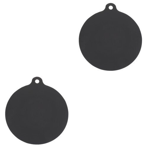 2Pcs Black Silicone Heat Resistant Mat Induction Cooker Protective Pad 2