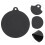 2Pcs Black Silicone Heat Resistant Mat Induction Cooker Protective Pad 8