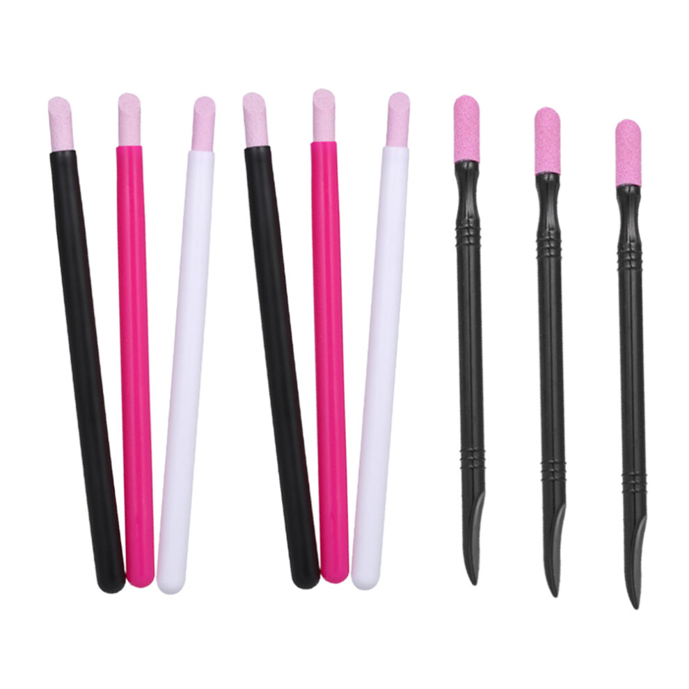 Happyyami Set Of 3 Grinding Tool Matte Strips Nail Manicure Art Polish Pens