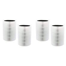 4 Stuks Vervangingsfilter voor Blueair Pure 411,411+ en -Luchtreiniger, HEPA en Actieve Koolcomposietfilter