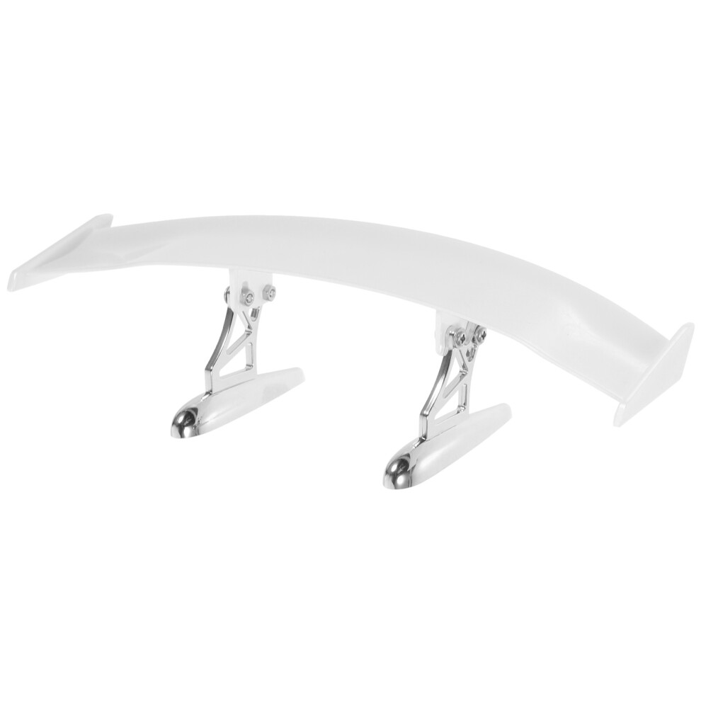 Abs Car Rear Tail Spoiler Durable Auto Tail Wing Decor White 3072601173398