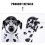 Casque Pour Chiot Noir En Polyester Pièce Protection Fiable 10