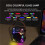 Wireless  Speaker with Shocking Sound Quality Dazzling Light Effect Multiple Playback Modes  TWS Soundbox 3