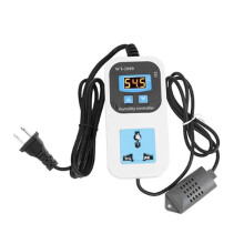 Digitaler Feuchtigkeitsregler, WT-2000 110‑220 V 0 %-99 % Relative Luftfeuchtigkeit, Großer Bereich, Vorverdrahteter Thermostat,