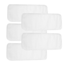 5Pcs White Cotton Baby Pad Waterproof Infant Cartoon Piss Mat