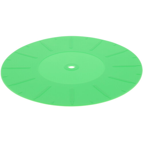2Pcs Anti-Static Silicone Record Player Mat for Home Use Green Pad