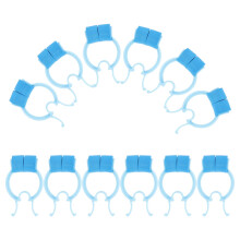 24Pcs Sky-Blue Nose Clips Household Portable Nose Pinchers Comfortable