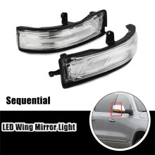 1Pair LED Rearview Mirror Turn Signals 68402097AA 68402096AA for Ram 1500 19-22 Wing Mirror Side Indicator Light