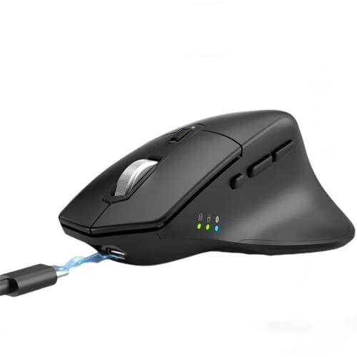 Mouse Verticale , Mouse Ergonomico Wireless BT5.0 e 2.4G con  Silenzioso per PC Laptop