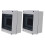 2Pcs White ABS Pc Breaker Box Compact Circuit Electrical Distribution 1