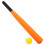 1Set Interactive Foam Baseball Toy Set Orange Backyard Play for Teens 5
