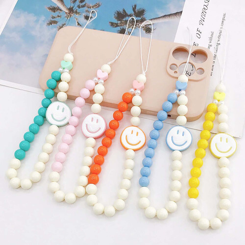 2PCS Cute Beaded Phone Charm Strap with Secure Wrist Grip, MultiUse Wrist Strap for Camera and Bag 1