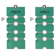 2X M.2 NGFF SSD Solid State Drive 2230 2242 2260 to 2280 Extension Bracket Transfer Card Adapter Board Convert Card B
