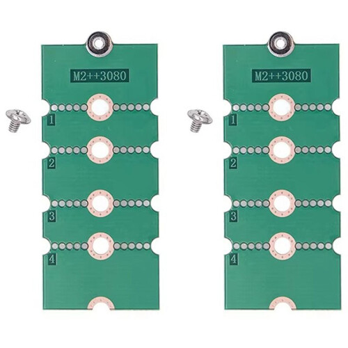 2X M.2 NGFF SSD Solid State Drive 2230 2242 2260 à 2280 Support D'Extension Carte de Transfert Adaptateur Carte de Conversion B