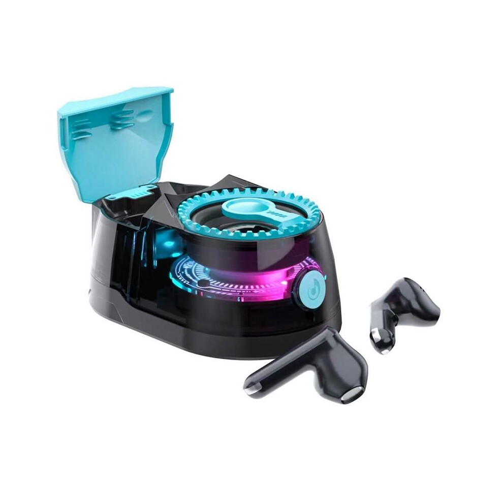 Photos - Speakers Speaker with Wireless Earbuds, Magnetic Portable 5.4 Speaker with RGB Lights, Magnetic Mount