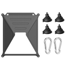 Silicone Case Cover for Starlink Dish Waterproof Drop-Proof with Suction Cup Mount Kit Dustproof Accessories