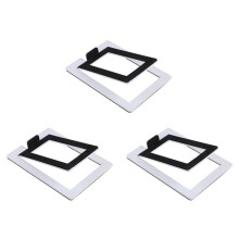2X Desktop Speaker Stand Metal Audio Bracket Tabletop Holder for Kanto'S YU4 Active Speaker & Similar Size Speaker,White