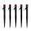 100pcs Drip Emitters 360-Degree Adjustable Red 13cm 12