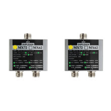 2X  Walkie Talkie Ham VHF UHF Tri-Band Amateur Two Way Radio Antenna Combiner MX72 60-100W Linear Antenna Duplexer