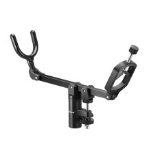 NEEWER Mic Boom Pole Support Holder for Light Stand Boom Arm C Stand Metal Nonslip DSLR Video Microphone Mount Adapter