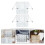2Pcs White Iron Book Stands Adjustable Reading Holders for Students 8