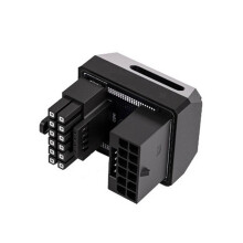 16PIN GPU Power Connector 180 Degree Angled Adapter for Desktops Video Card GPU Power Steering Connector RVS