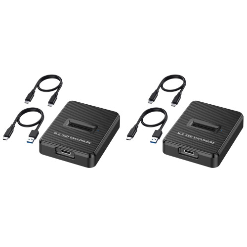 2X 10Gbps Single Bay M.2 SSD Enclosure Hard Disk External Box  NGFF/NVME M.2 Docking Station SSD Hard Disk Enclosure
