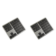 2X 2.4G Wireless Number Pad 35 Keys Remote Connection Numpad Numeric Keypad A