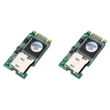 2X voor M.2 Micro--Kaartlezer Micro- SDHC SDXC TF Naar M2 B Key T-Flash-Adapter voor Pc M.2 NGFF SSD-Ondersteuning 512 GB