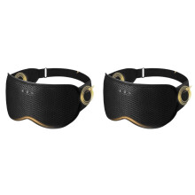 2X Casque de Sommeil Sans Fil 3D Bandeau pour les Yeux Doux Lavable Bluetooth5.4 Masque pour les Yeux Musique Appel Mains Libres Écouteurs Réglables