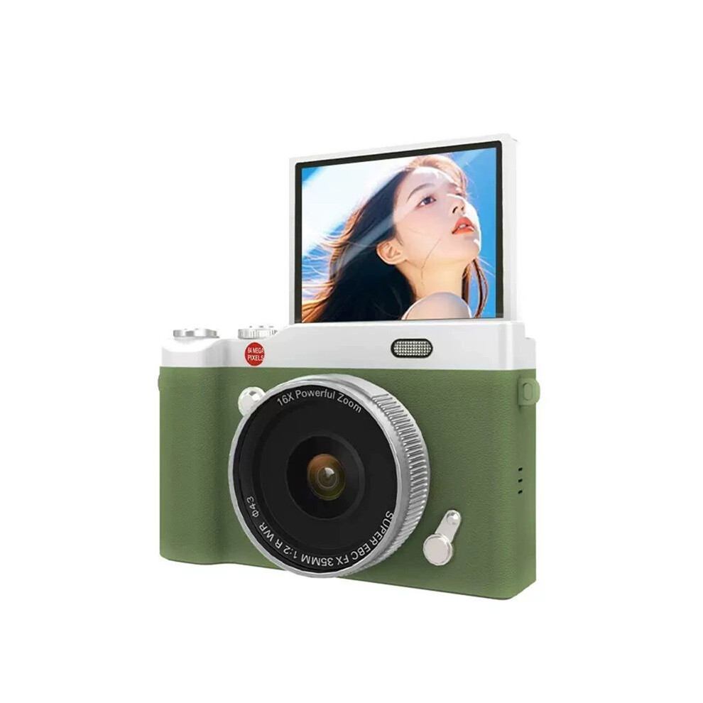 1080P Compact Digital Camera Video Camcorder With 16X Zoom 2.4'' Screen Digital Ccd Cameras For Beginner Photography B Green 6031353604045