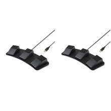 2X FS23-PM USB Triple Commutateur au Pied Multifonctionnel Personnaliser Pédale Commutateur Mécanique pour le Contrôle Du Jeu D'Acquisition D'Image