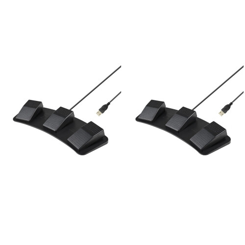 2X FS23-PM USB Triple Foot  Multifunctional Customize Foot Pedal Mechanical