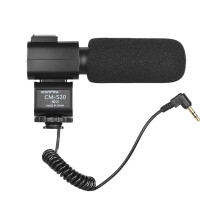 Super Cardioid Condenser Microphone CM-520 with Hot Shoe Mount for DSLR & Video