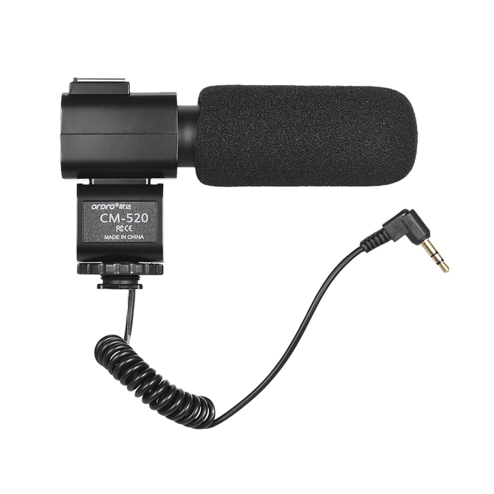 Super Cardioid Condenser Microphone Cm-520 With Hot Shoe Mount For Dslr & Video 4121393021796